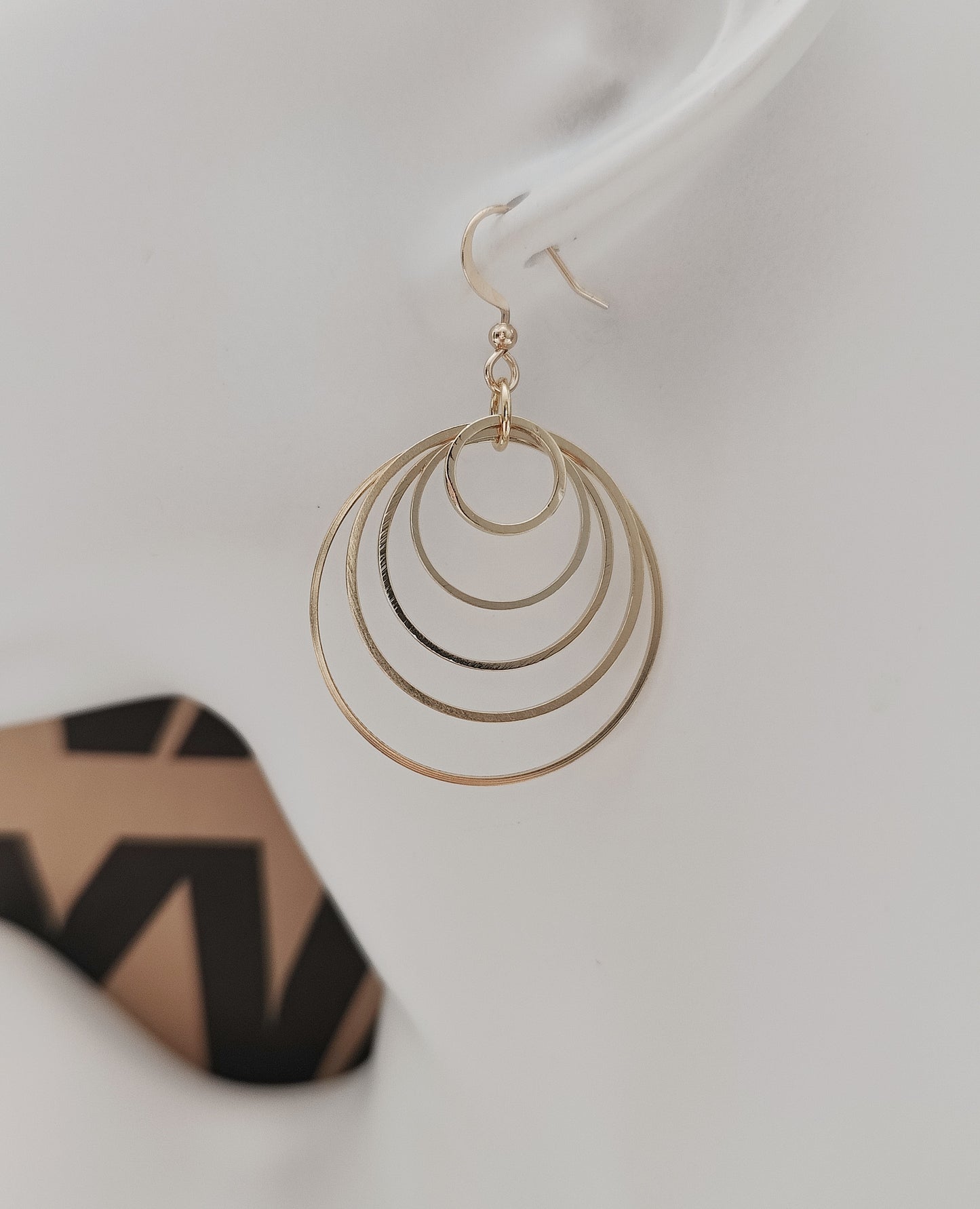 Cascading Hoops Statement Earrings