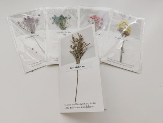 Dried Flower Greeting Card