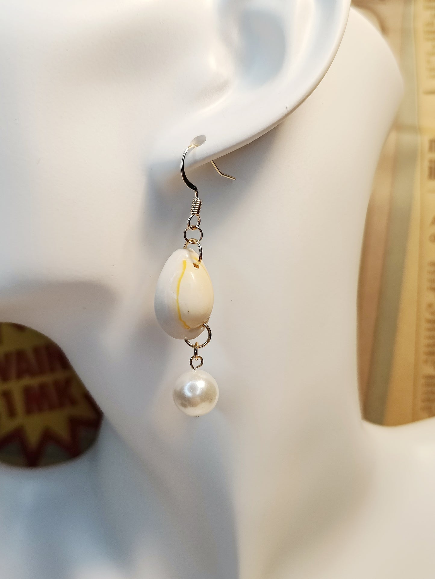 Oceanic Harmony Shell-Pearls and Shell Earrings