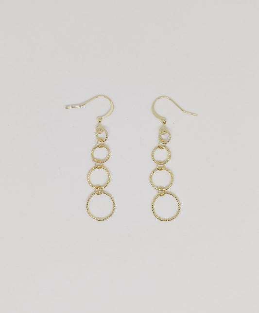 Graduated Hoop Cascade Earrings