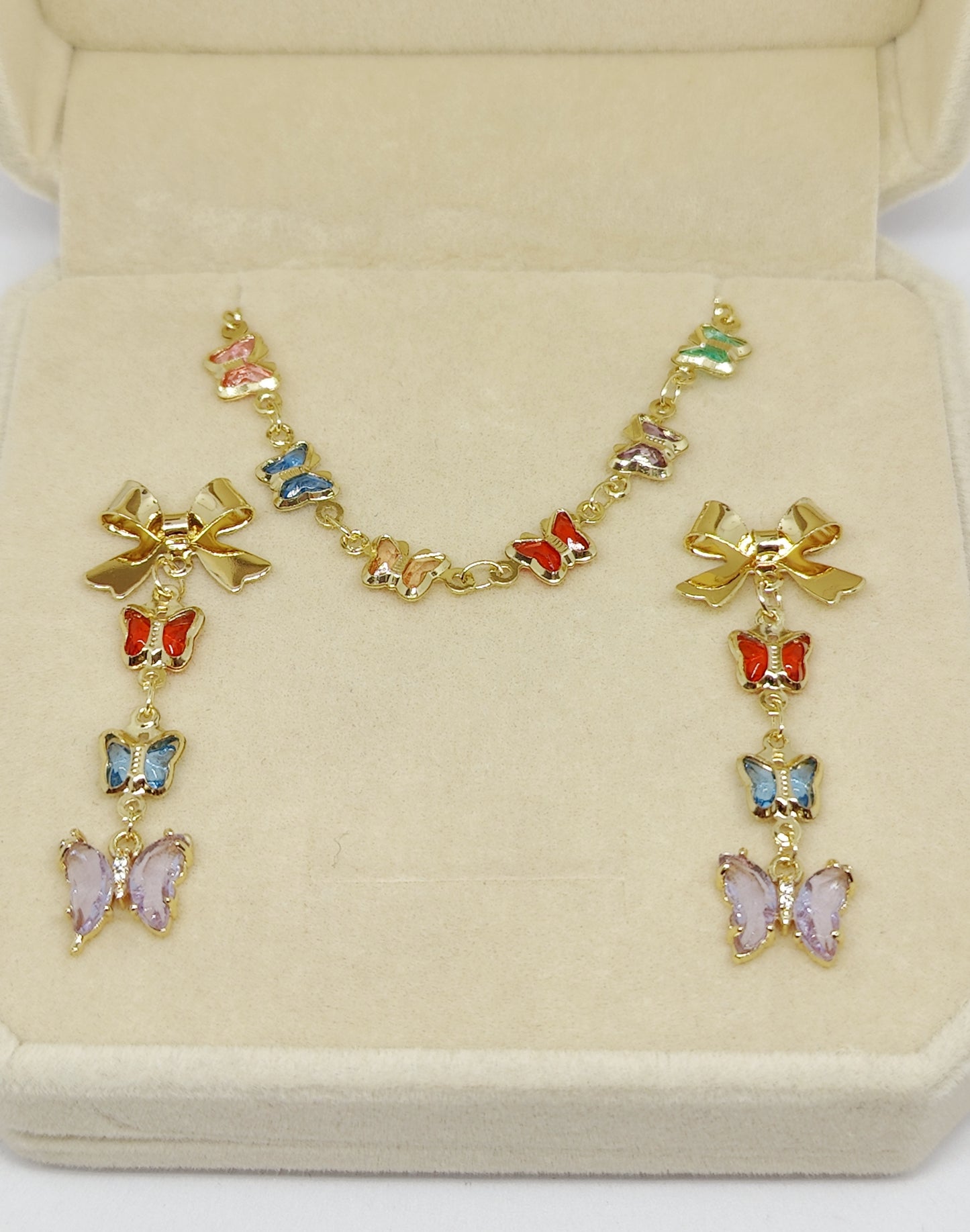 Rainbow Butterfly Bliss Jewelry Set