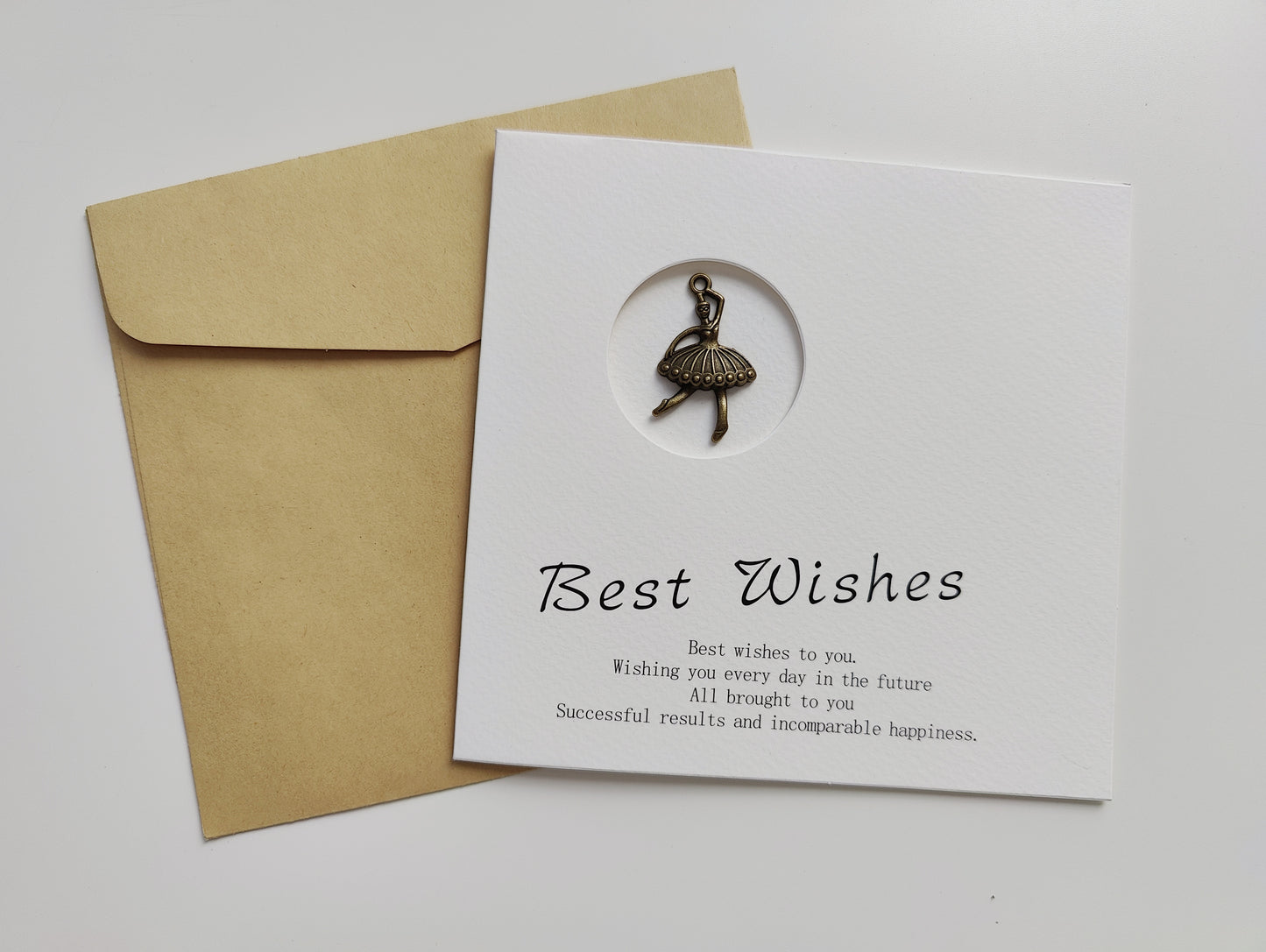 White Square Greeting Card