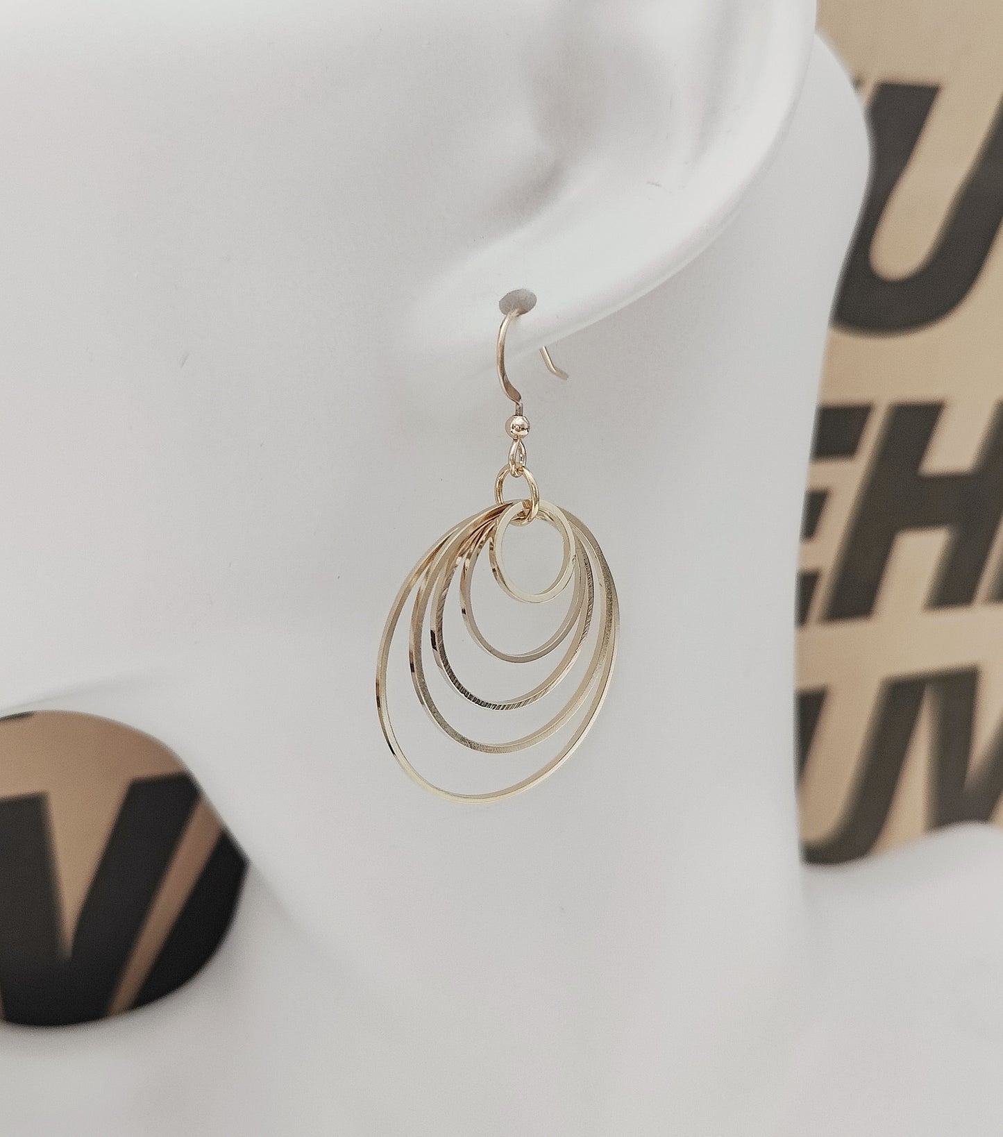 Cascading Hoops Statement Earrings