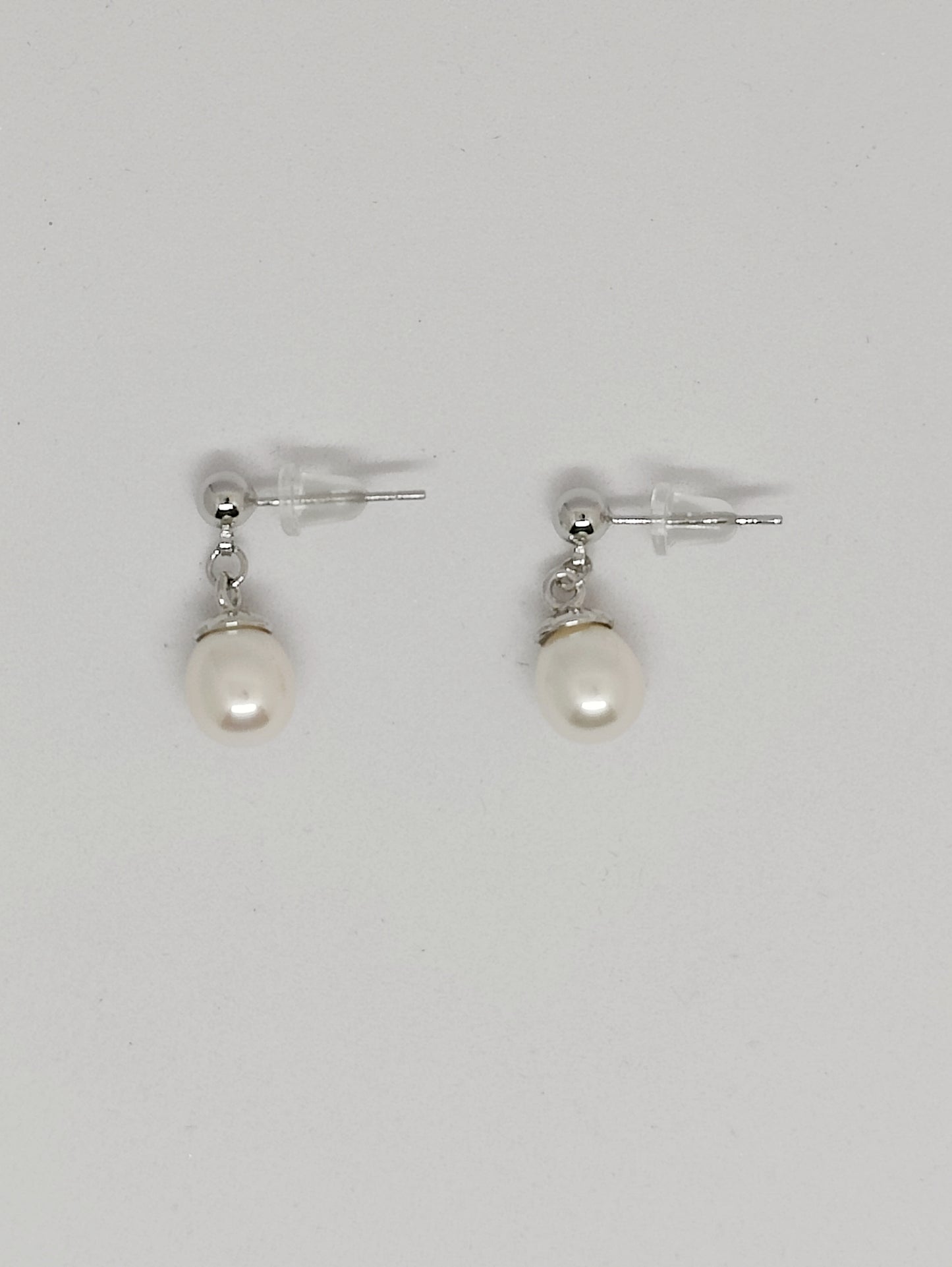 Classic Single Pearl Ball Stud Earrings