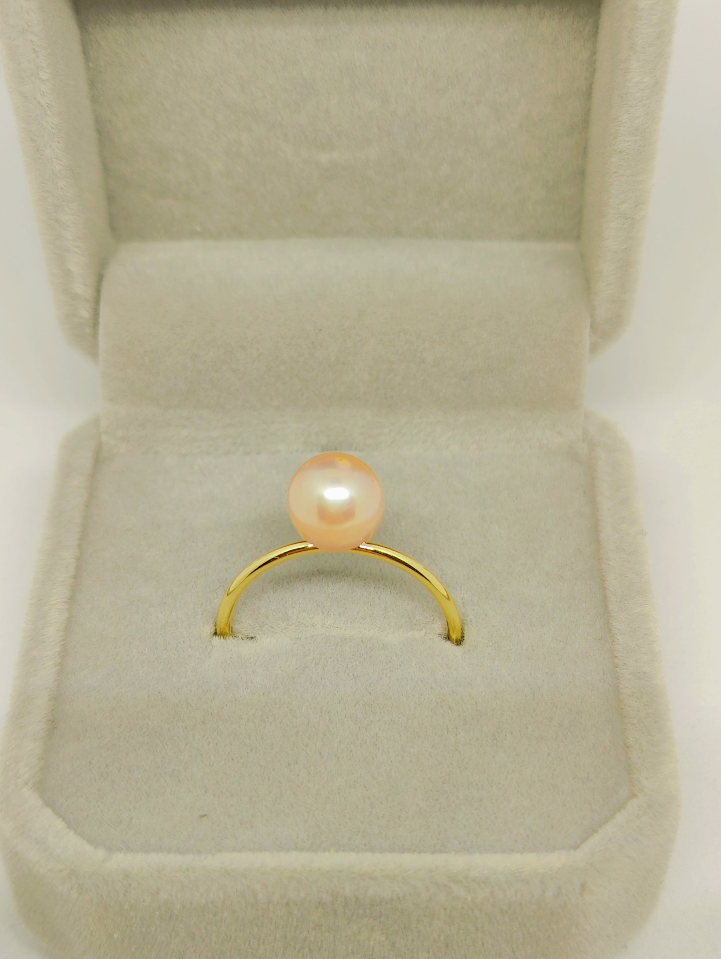 Multicolor Freshwater Pearl Gold-Plated Copper Rings Set (Size Adjustable)