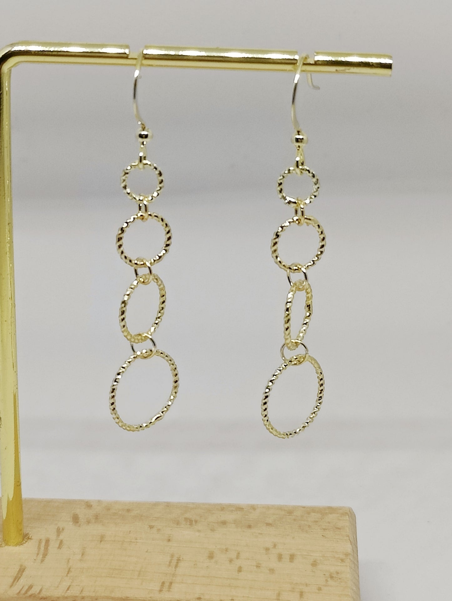 Graduated Hoop Cascade Earrings