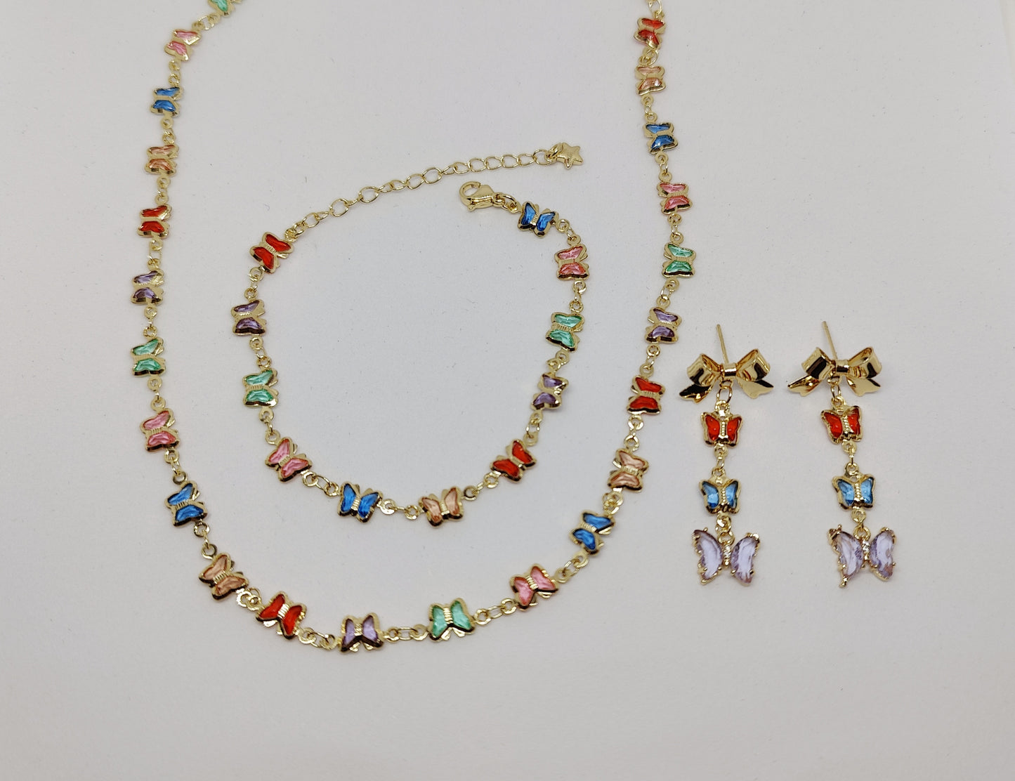 Rainbow Butterfly Bliss Jewelry Set