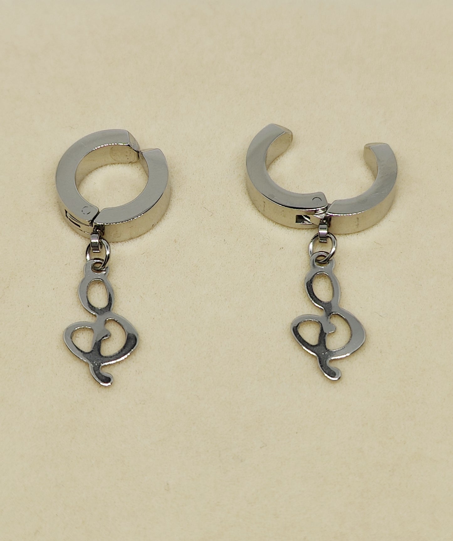 Chic Clip-On Earrings with Musical-Note-Shaped Pendant