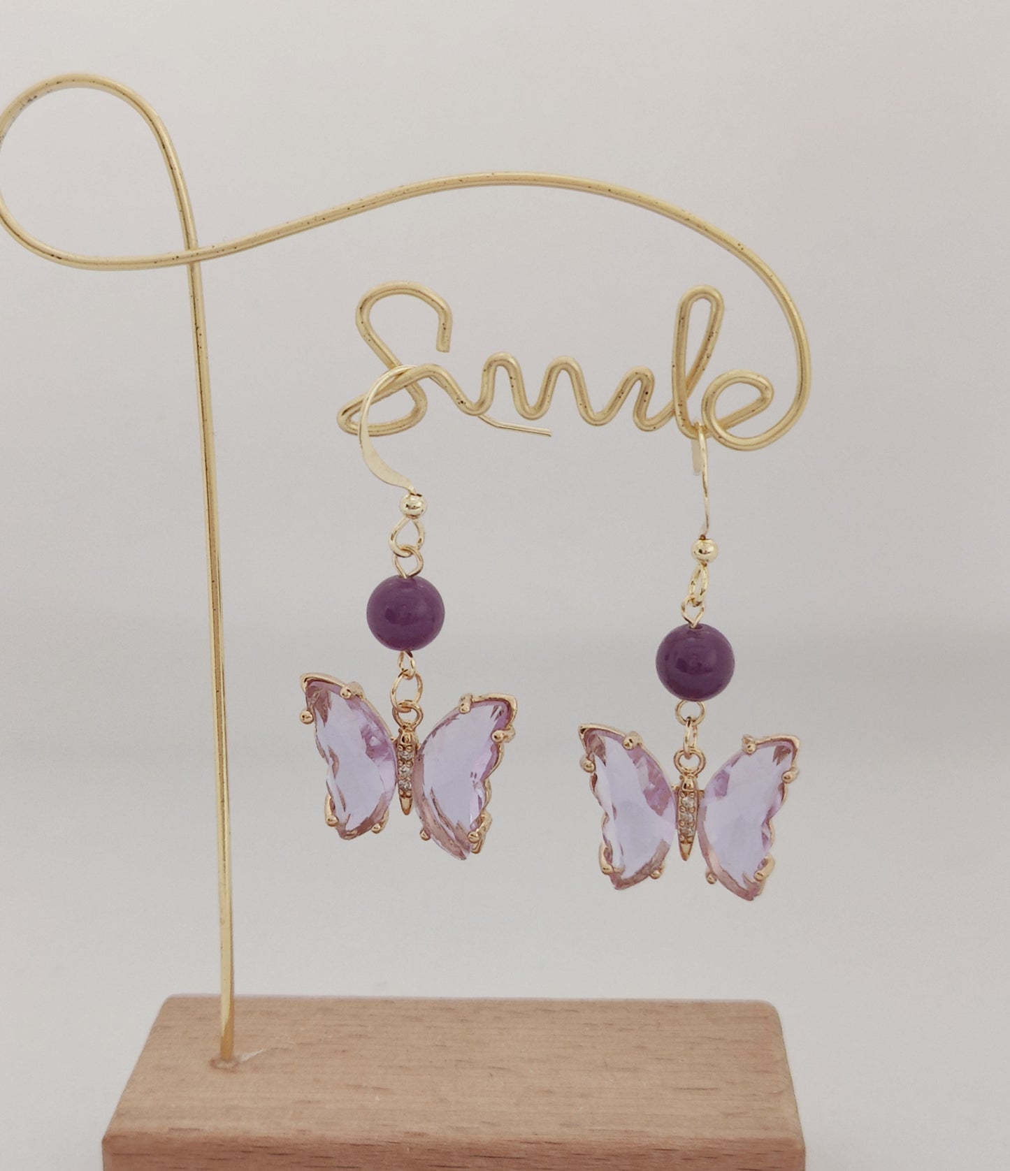 Amethyst Butterfly Delight Jewelry Set