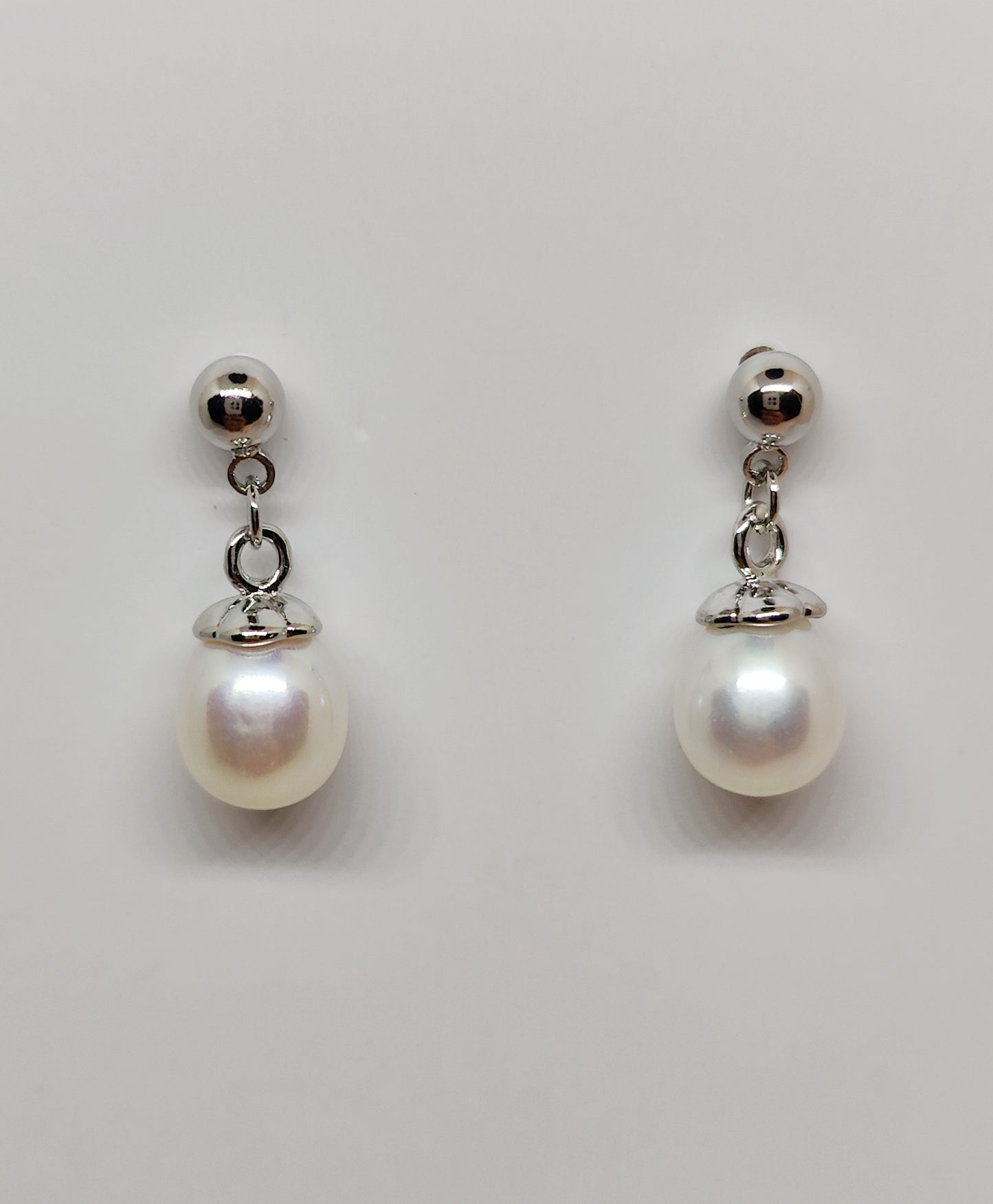 Classic Single Pearl Ball Stud Earrings