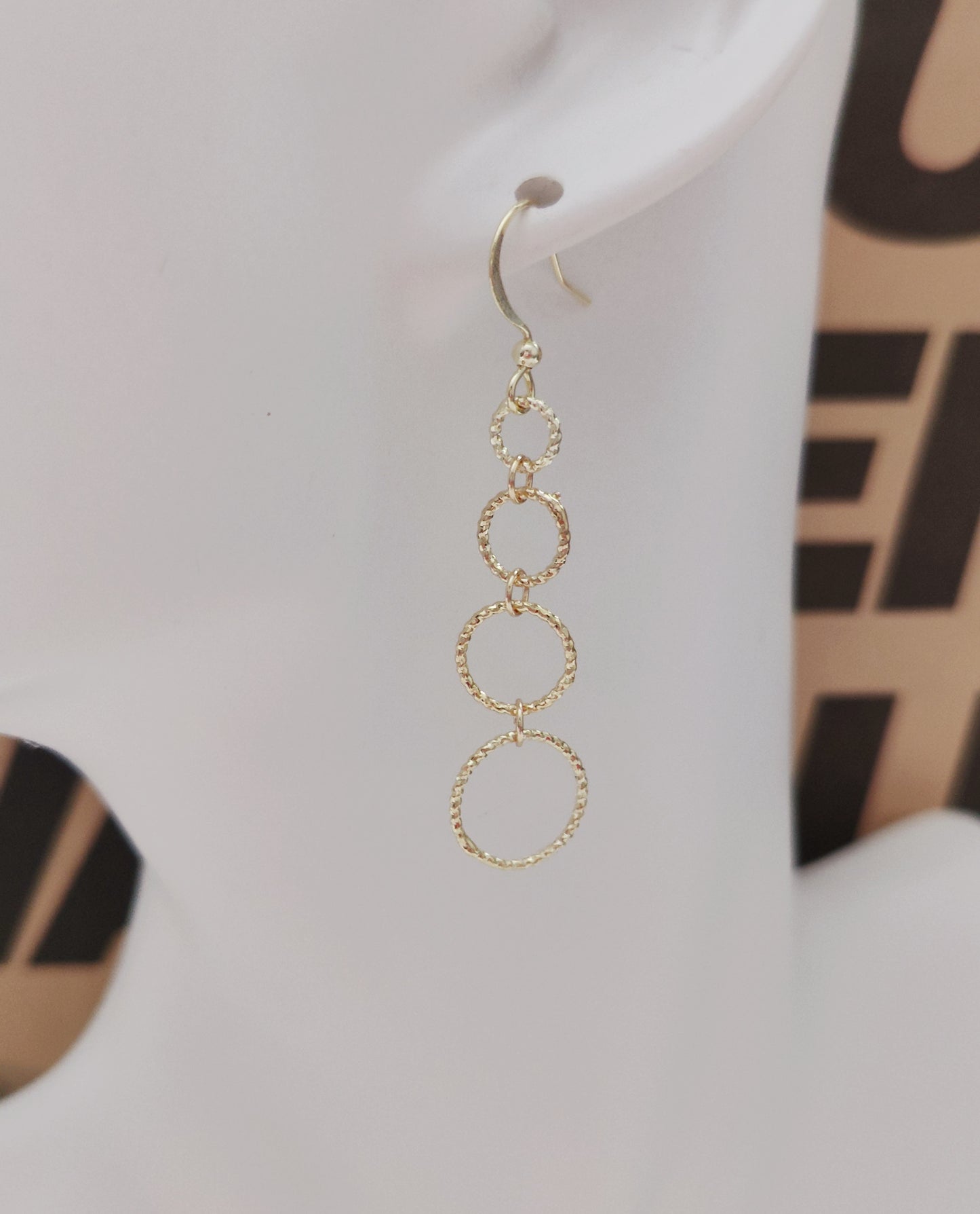 Graduated Hoop Cascade Earrings