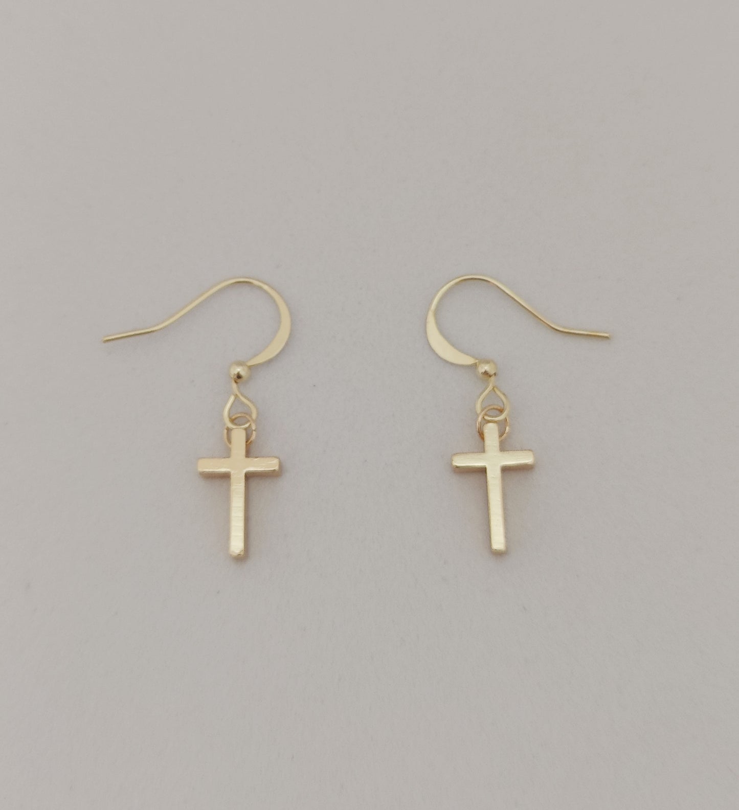 Graceful Cross Pendant Earrings