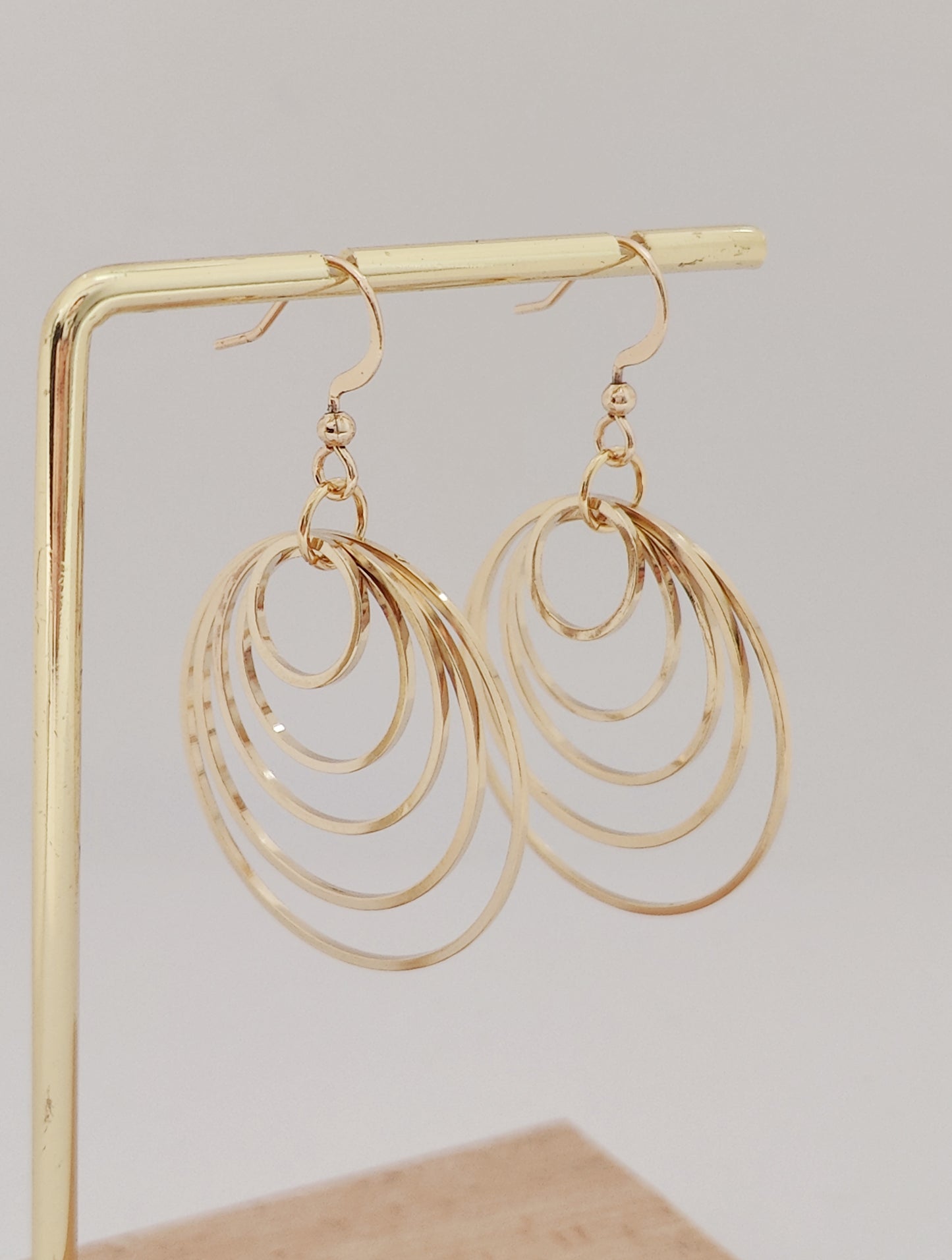 Cascading Hoops Statement Earrings