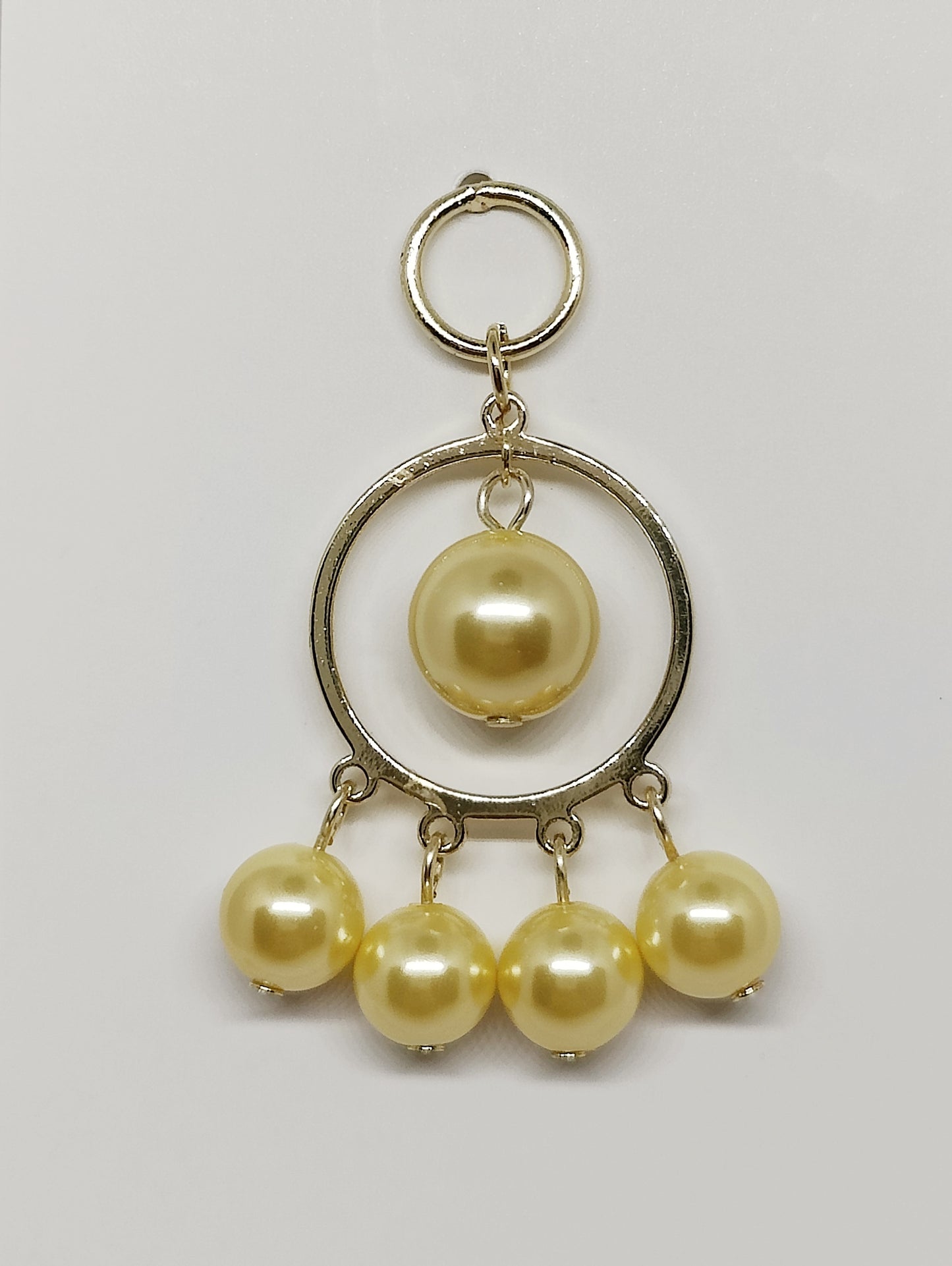 Exquisite and Elegant Golden Color Beads Earrings