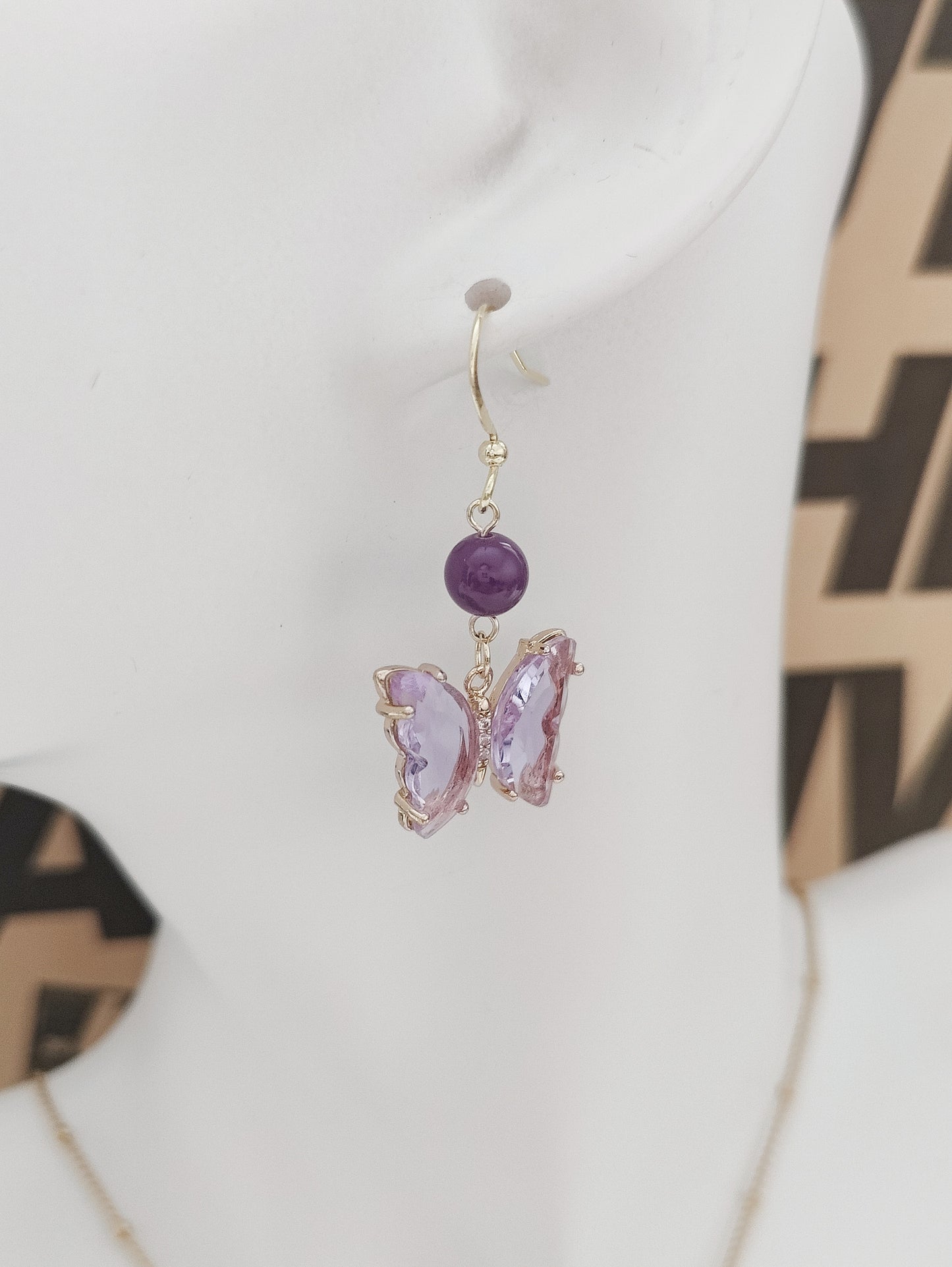 Amethyst Butterfly Delight Jewelry Set